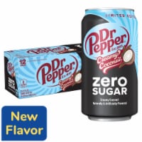Dr Pepper Creamy Coconut Zero Sugar Soda - Travel Zero Sugar Choice - Daily Travel Carry Pack