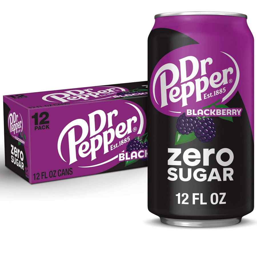 Dr Pepper Blackberry Zero Sugar Soda - Home Zero Sugar Pack - Premium Outdoor Style Fit