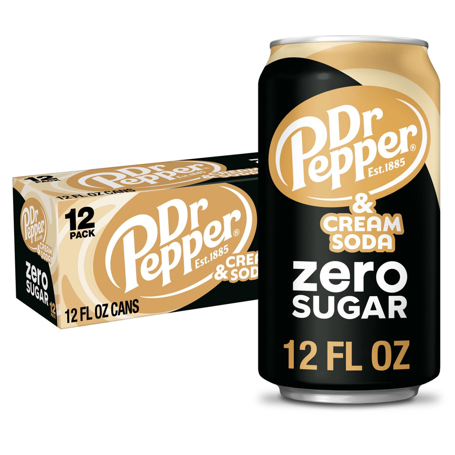 Dr Pepper & Cream Soda Zero Sugar - Travel Zero Sugar Set - Home Daily Use Fit